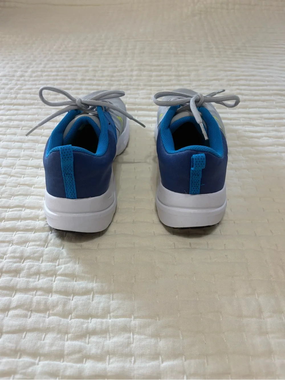 Nike Blue and Yellow Youth Athletic Sneakers